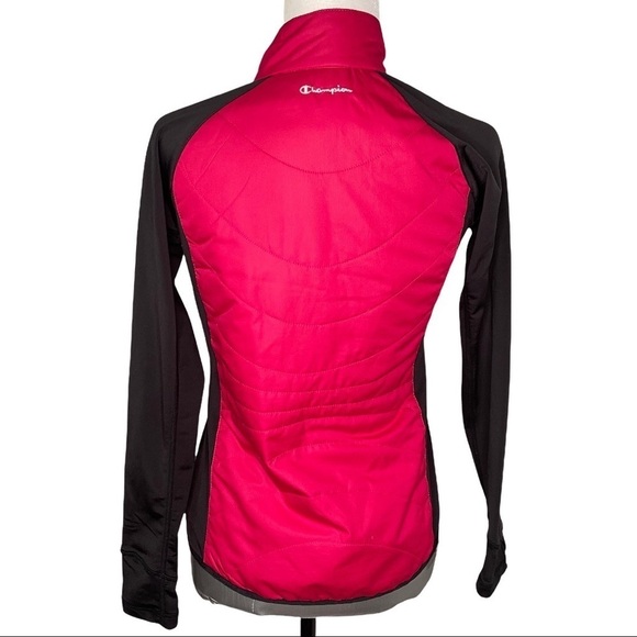 Champion Cold Weather Gear Pink Black Long Sleeved Activewear Full Zip J… - Picture 8 of 16